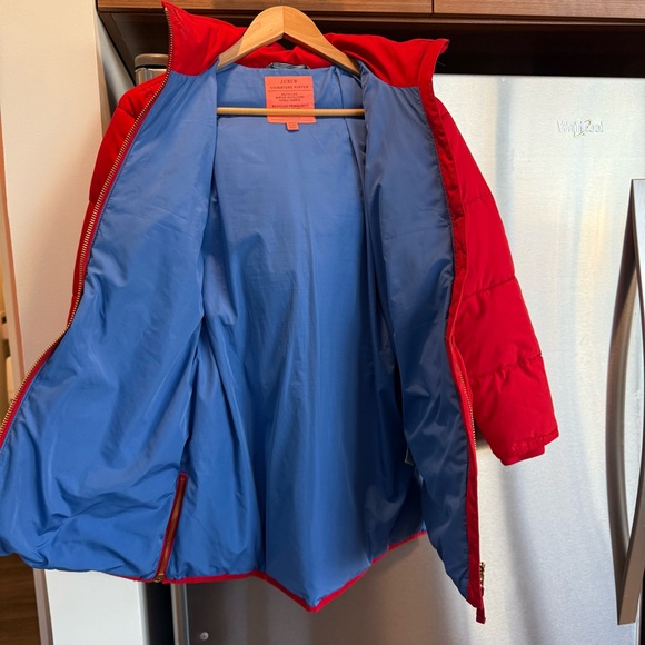 J. Crew Petite Chateau Puffer with Primaloft®. Size XXS, Red with gold hardware - Picture 15 of 16